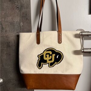 Campus Heritage Gray and Brown Tote
